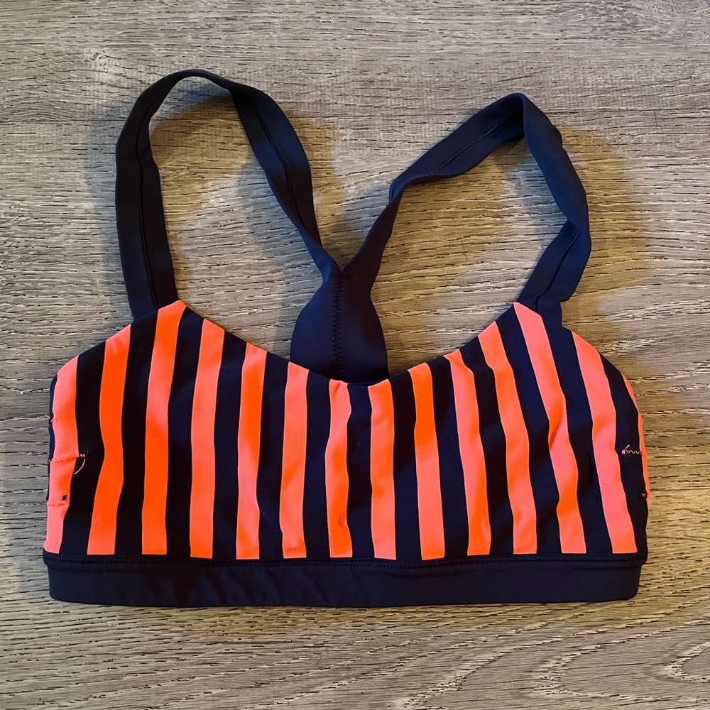 Lululemon Striped Sports Bra